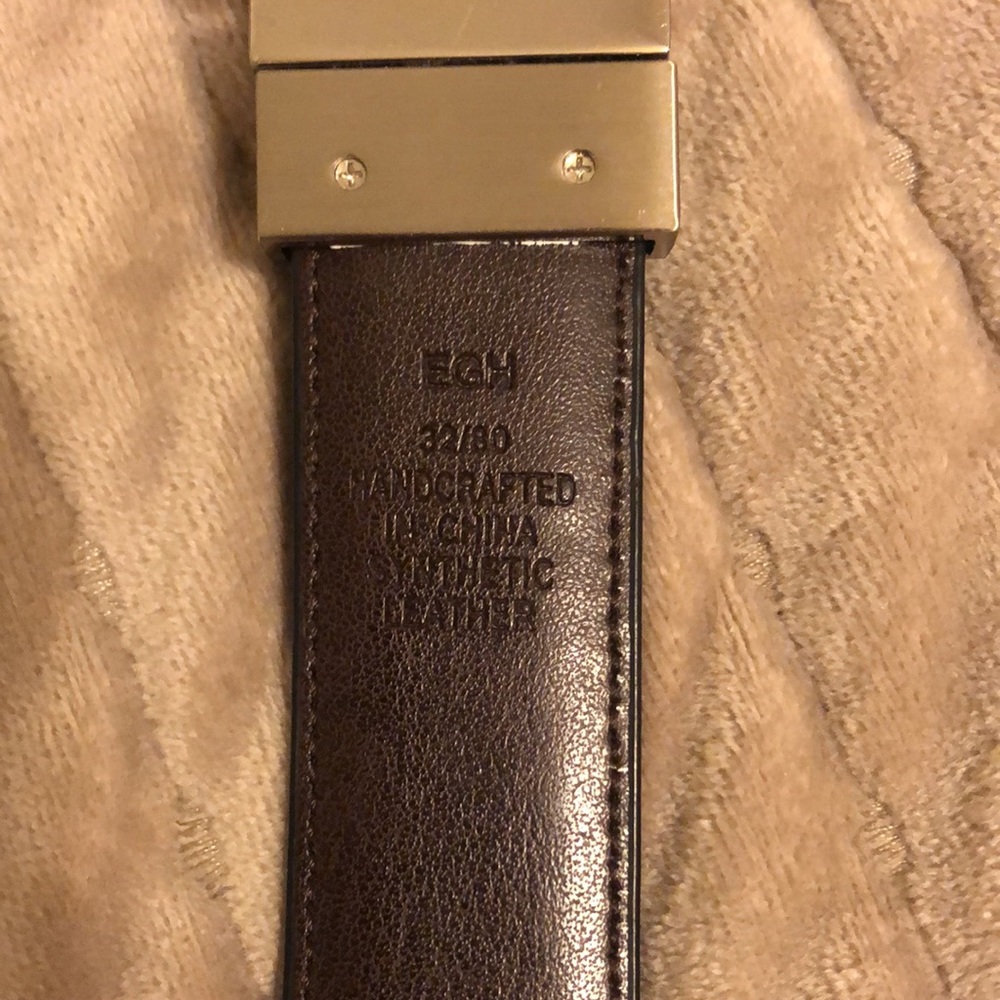 Men’s Nautica Sz 32 Black/Brown Reversible Belt - Picture 4 of 4